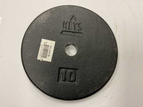 Vist Large View of Product Image Which is Used Keys Standard Plate Black 10 lb