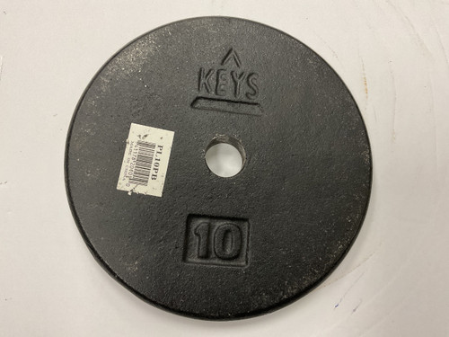 Vist Large View of Product Image Which is Used Keys Standard Plate Black 10 lb