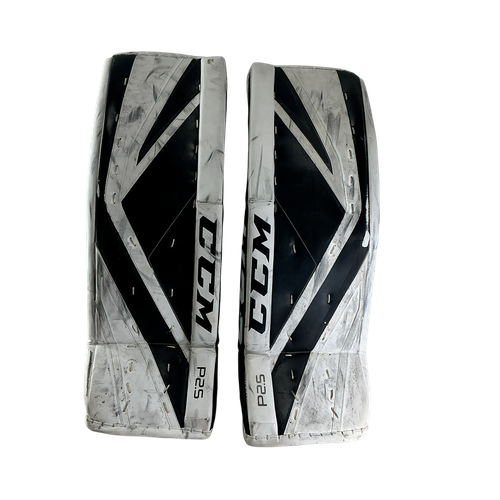 Vist Large View of Product Image Which is Used CCM P2.5 SPEEDSKIN Goalie Leg Pads Senior None 34"