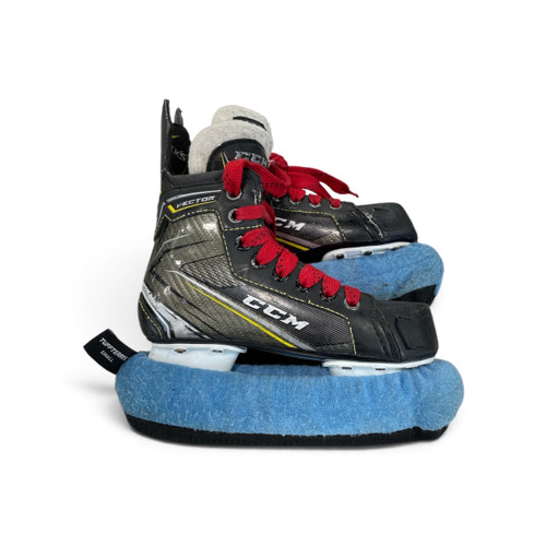 Vist Large View of Product Image Which is Used CCM Vector Youth Hockey Skates Size Y13, side view, pair