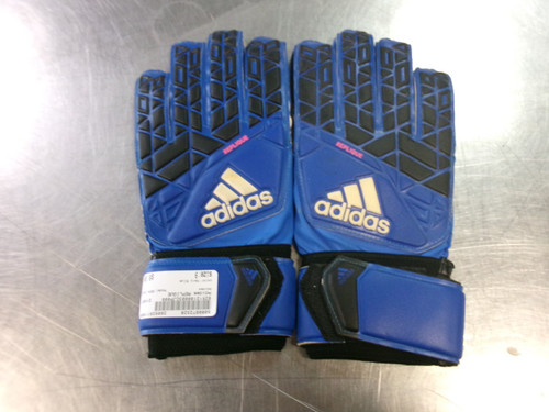 Vist Large View of Product Image Which is Used Adidas REPLIQUE Soccer Goalie Gloves Navy Blue 9