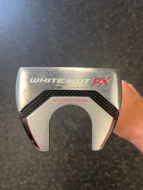 Vist Large View of Product Image Which is Used Odyssey WHITE HOT RX V-LINE FANG Mens Putter RH