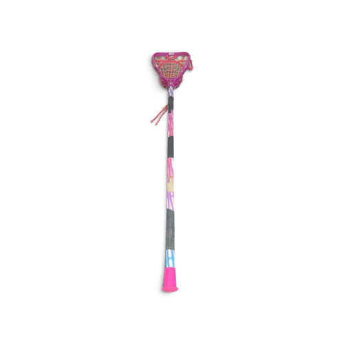 Vist Large View of Product Image Which is Used STX Girls Aluminum Women's Lacrosse Stick Pink, full length