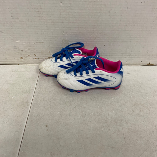 Vist Large View of Product Image Which is Used Adidas GOLETTO Soccer Cleats White Youth 08.5