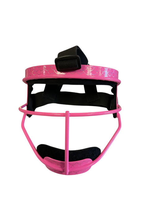 Vist Large View of Product Image Which is Used RIP-IT DEFENSE PRO MASK BB/SB Fielders Mask Pink MD