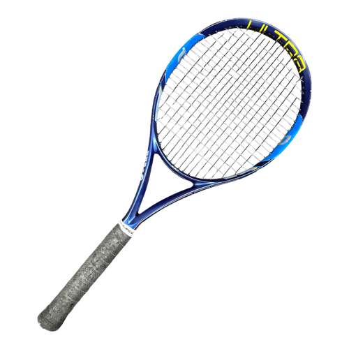 Vist Large View of Product Image Which is Used Wilson ULTRA 100 Adult Tennis Racquet Royal Blue Unknown
