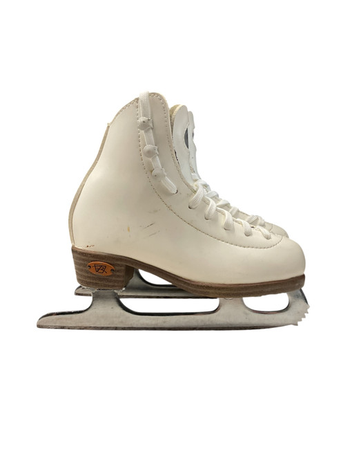 Vist Large View of Product Image Which is Used Riedell 15W SZ Y 9 Girls Figure Skate White Youth 09.0