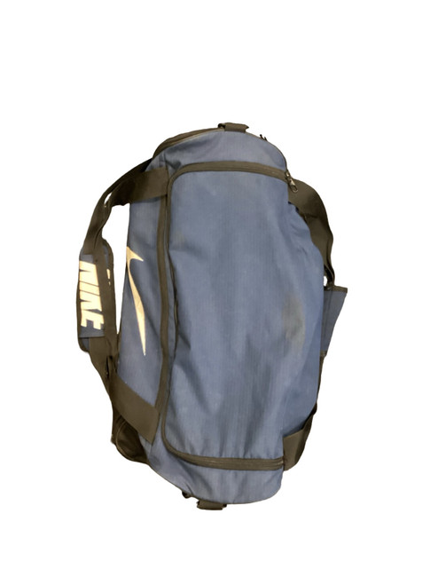 Vist Large View of Product Image Which is Used Nike Soccer Player Duffel Bag Navy Blue