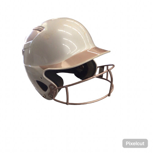 Vist Large View of Product Image Which is Used Adidas BATTING HELMET W/ MASK 7-7 5/8 Batting Helmet w/Mask Coral L/XL