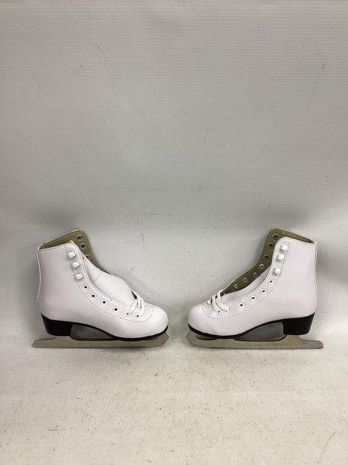 Vist Large View of Product Image Which is Used American Athletic 512 FIGURE SKATES Girls Figure Skate White Junior 01