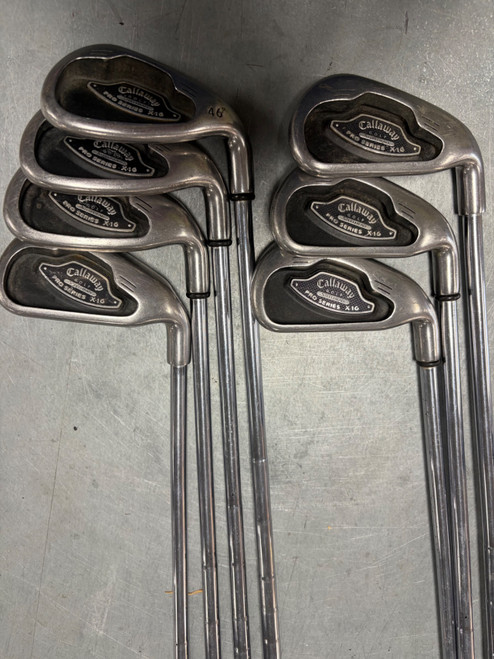 Vist Large View of Product Image Which is Used Callaway STEELHEAD X-16 PRO Mens Iron Set RH 4I-PW