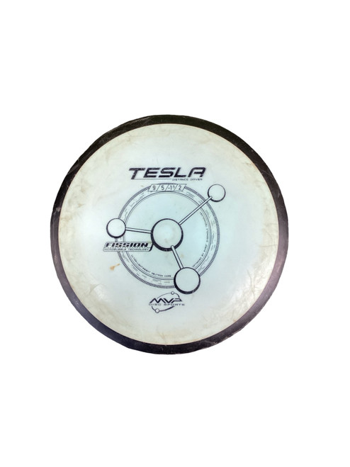 Vist Large View of Product Image Which is Used MVP TESLA Disc Golf Driver Carolina Blue 172g