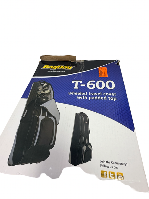 Vist Large View of Product Image Which is Used Bag Boy T-600 Wheeled Golf Travel Cover w/ Padded Top Black