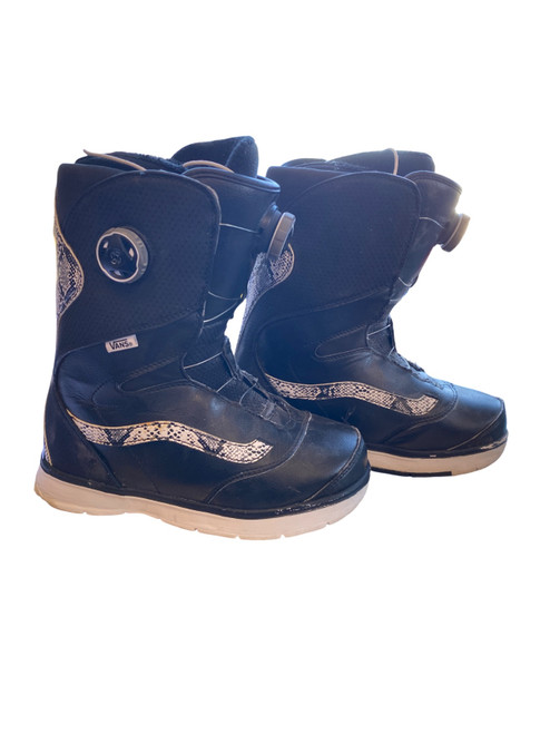 Vist Large View of Product Image Which is Used Vans OFF THE WALL Mens Snowboard Boots Black Senior 7.5