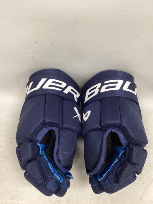 Vist Large View of Product Image Which is Used Bauer X GLOVES Intermediate Gloves Navy Blue 13"