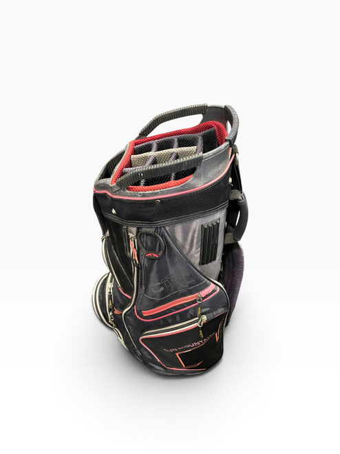 Vist Large View of Product Image Which is Used Sun Mountain C130 Mens Cart Bag Black And Red
