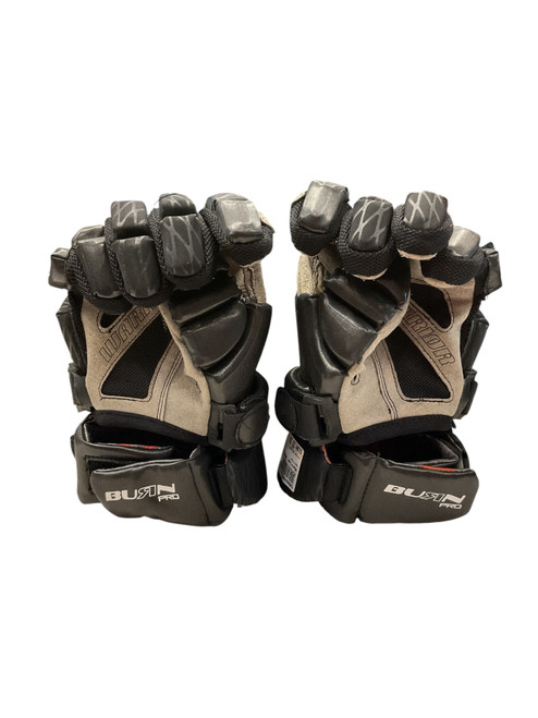 Vist Large View of Product Image Which is Used Warrior BURN PRO Lacrosse Gloves Mens Black 15"