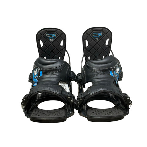 Vist Large View of Product Image Which is Used Flow SNOWBOARD BINDINGS MD Mens Binding Only Black MD