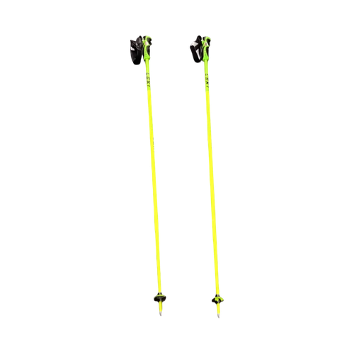Vist Large View of Product Image Which is Used LEKI ELEMENTS SPITFIRE S Mens DH Ski Poles Neon Green 130 cm / 52 in