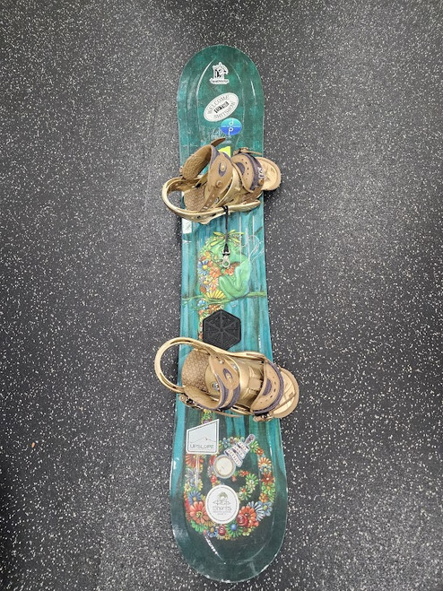 Vist Large View of Product Image Which is Used LTD MUSE Womens Board/Bindings Green 145 cm