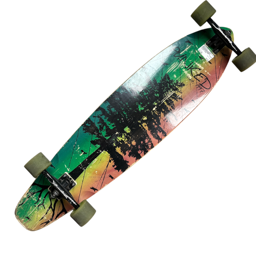 Vist Large View of Product Image Which is Used Yocaher PUNKD Longboard Black Long