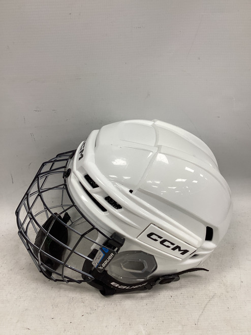 Vist Large View of Product Image Which is Used CCM TACKS 720 M Hockey Helmet Only White MD