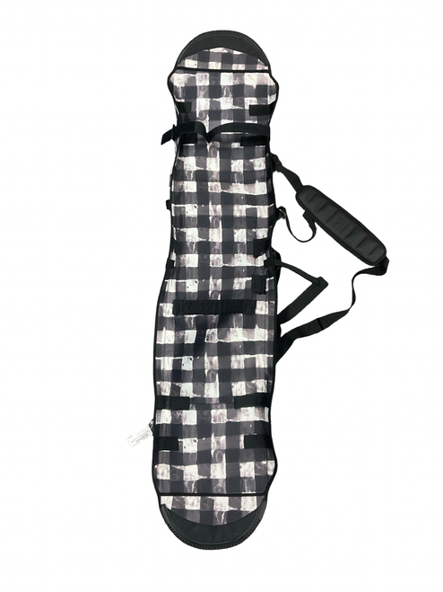 Vist Large View of Product Image Which is Used Burton Travel Snowboard Bag Black And White