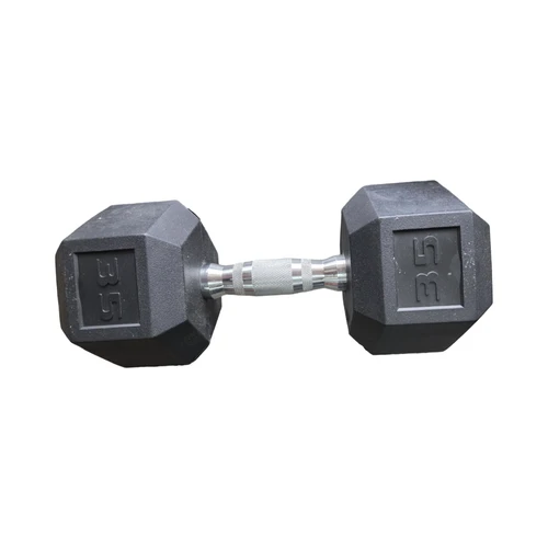 Vist Large View of Product Image Which is Used 35LB DUMBBELL Hex Dumbbell (Each) 35 lb