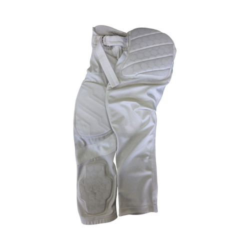 Vist Large View of Product Image Which is Used Under Armour YTH SM FOOTBALL PANTS Youth FB Integrated Pants White SM