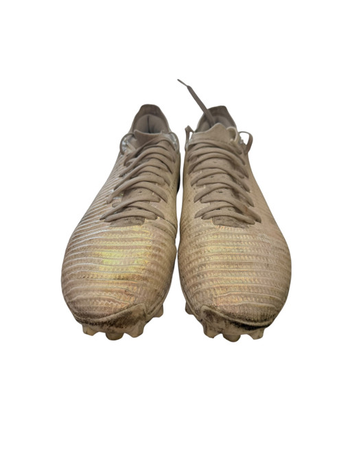 Vist Large View of Product Image Which is Used Under Armour Adult FB Cleats White Senior 10