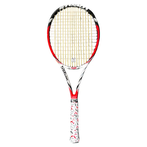 Vist Large View of Product Image Which is Used Wilson STEAM 99S Adult Tennis Racquet Red 3 3/8"