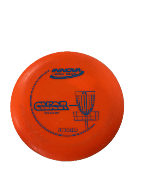 Vist Large View of Product Image Which is Used Innova AVIAR DX Disc Golf Putter Orange