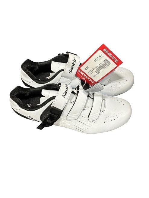 Vist Large View of Product Image Which is Used SANTIC Bike Shoes Adult White Senior 11.5