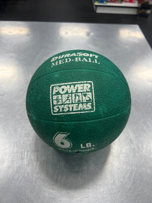 Vist Large View of Product Image Which is Used POWER SYSTEMS 6LB MEDICINE BALL Medicine Ball Green 6 lb