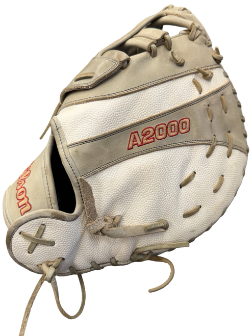 Vist Large View of Product Image Which is Used Wilson A2000 First Base LH Throw White 12 1/2"