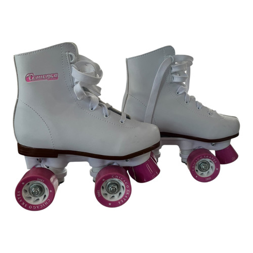 Vist Large View of Product Image Which is Used Chicago QUAD Junior Roller Quad Skates White Junior 01