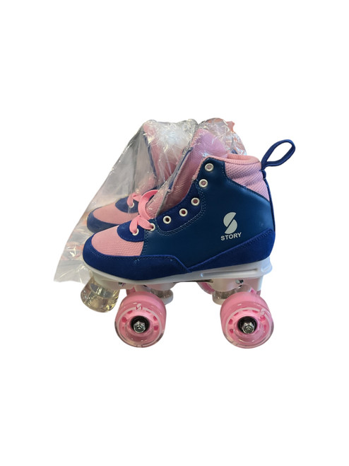 Vist Large View of Product Image Which is Used STORY ROLLER Junior Roller Quad Skates Navy Blue Junior 03