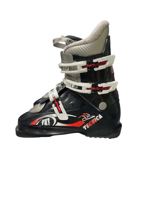 Vist Large View of Product Image Which is Used Tecnica Boys DH Ski Boot Black 230 MP - J05 - W06