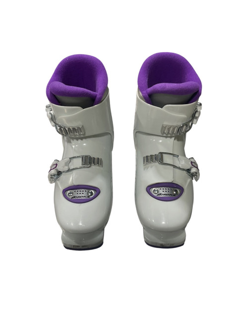 Vist Large View of Product Image Which is Used Nordica Girls DH Ski Boot White 195 MP - Y13