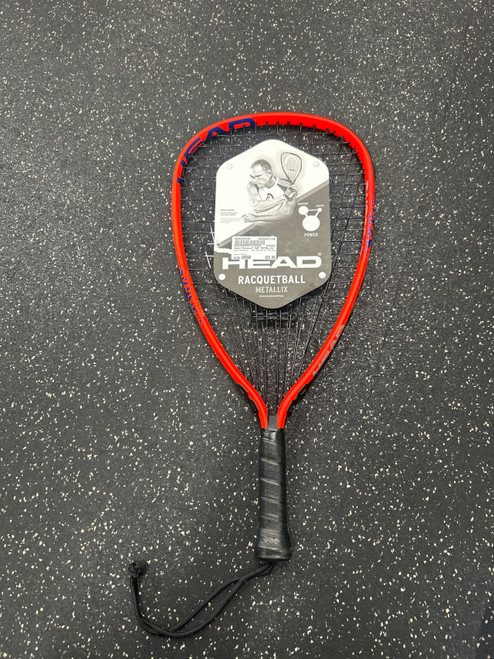 Vist Large View of Product Image Which is Used Head Racquet NWT METALLIX CYCLONE Adult Racquetball Racquet Black Unknown