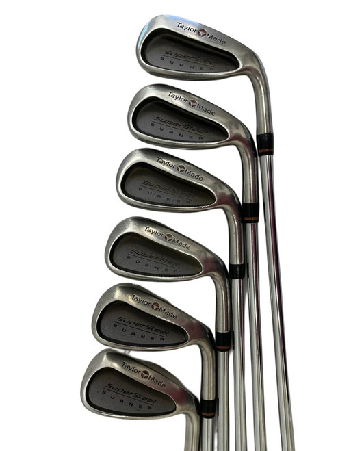 Vist Large View of Product Image Which is Used Taylormade Burner Supersteel Mens RH 5-PW Iron Set 