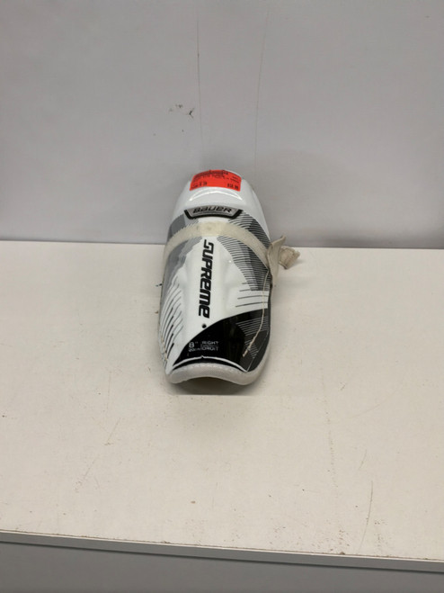 Vist Large View of Product Image Which is Used Bauer S170 SUPREME Junior Shin Guards White 8"
