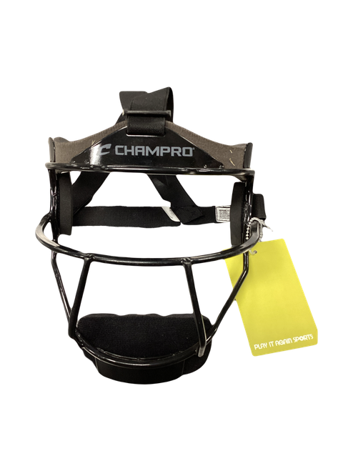Vist Large View of Product Image Which is Used Champro FIELDERS MASK BB/SB Fielders Mask Black One Size