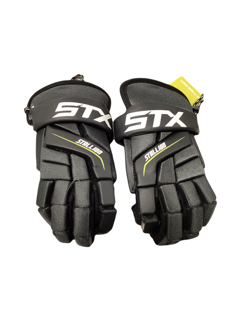 Vist Large View of Product Image Which is Used STX STALLION Lacrosse Gloves Mens Black SM