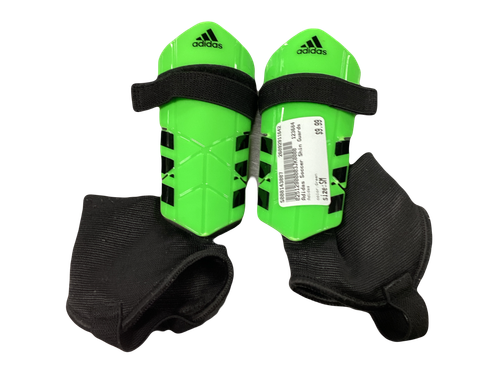 Vist Large View of Product Image Which is Used Adidas Soccer Shin Guards Youth Green SM