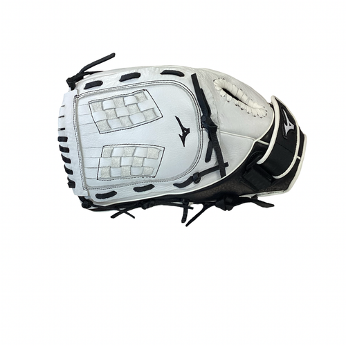Vist Large View of Product Image Which is Used Mizuno SUPREME FASTPITCH LH Throw Fastpitch Gloves White 12 1/2"