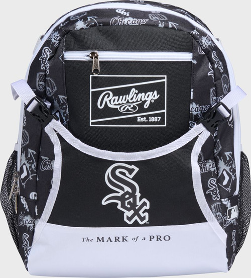 Vist Large View of Product Image Which is New Rawlings White Sox T-Ball Backpack