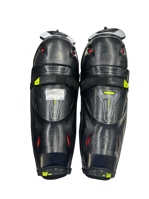 Vist Large View of Product Image Which is Used Bauer VAPOR X-LTX PRO+ Senior Shin Guards Black 15"