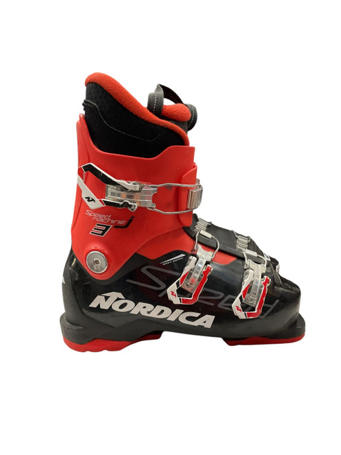 Vist Large View of Product Image Which is Used Nordica SPEED MACHINE 3 Mens DH Ski Boot Red 245 MP - M06.5 - W07.5