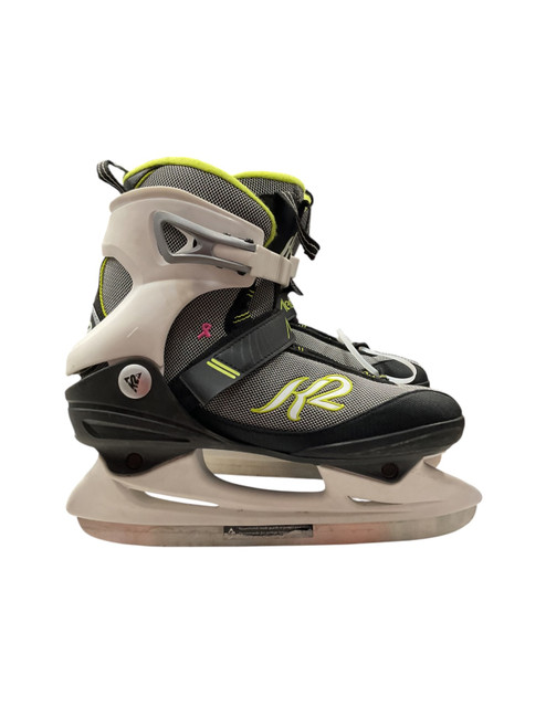 Vist Large View of Product Image Which is Used K2 ALEXIS ICE SZ 8.5 Womens Softboot Skate Black Senior 8.5